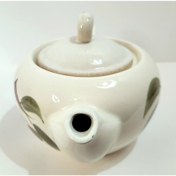 Vintage Stangl Pottery Orchard Song Teapot Hand Painted Fruit Mid Century - Picture 3 of 11